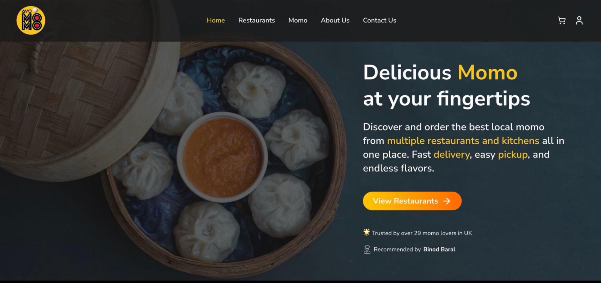 Ayomomo food delivery platform